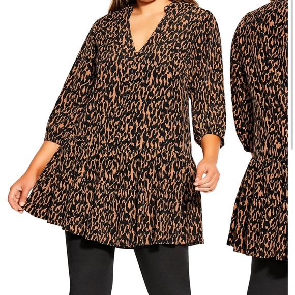 Geometric Animal Print Tunic
CITY CHIC - Picture 4 of 4